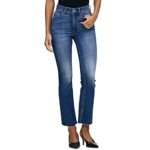 DL1961 Womens Bridget Bootcut High Rise Instasculpt Crop Jeans 28 Hulton - NWT